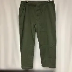 UNIQLOオリーブグリーン ワークパンツ コットン混紡