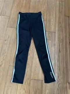 repipiarmario 黒 サイドストライプレギンスパンツ