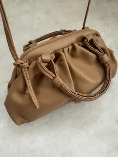 【即購入ＯＫ❤︎様専用】がま口ショルダーバッグ 合皮 やわらかい ハンドバッグ