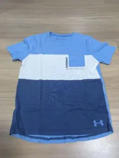 Under Armour Tシャツ 青/白/紺 ポケット付きYLG