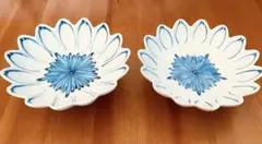 有田焼　幸祥窯　菊絵　足付き中皿