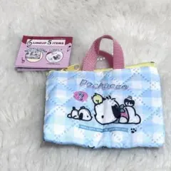 サンリオキャラクターズレトロレッスンバッグミニキーホルダー　ポチャッコ