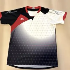 MIZUNO バドミントンウェア シャツ ブラック レッド Lサイズ2202番のサムネイル