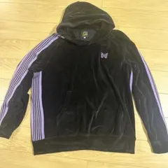 Needles 黒 ベルベット パーカー M Needles ロゴ パーカー 通販 - FARFETCH