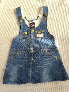 Lee デニム ジャンバースカート 100cm X-GIRL刺繍