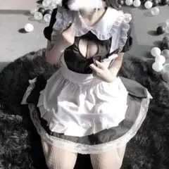 メイド セクシー ハロウィン コスプレ メイド服 ハート 黒 ブラック レース