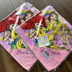 ディズニー　プリンセス　ループ付タオル　保育園　幼稚園　ラプンツェル　2枚