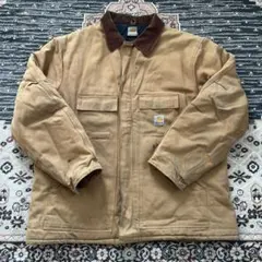 Carhartt ダック地 カバーオール ジャケット ブラウン - メルカリ