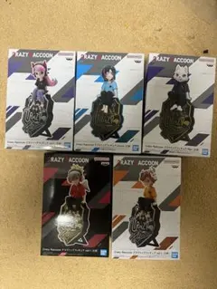 クレイジーラクーン Crazy Raccoon デスクトップフィギュア 6個