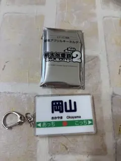 桃太郎電鉄2 岡山 駅名アクリルキーホルダー