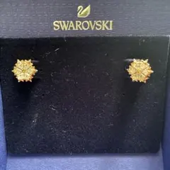 SWAROVSKI ピアス ゴールドカラー