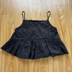 ZARA フリル刺繍模様キャミソール