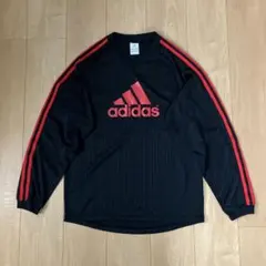 adidas アディダス 00年代 長袖ゲームシャツ SHADOW 黒/赤