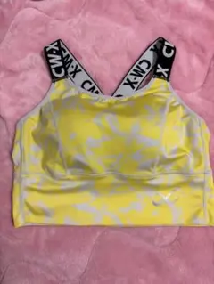 ワコール CW-Xスポーツブラ イエロー柄あり