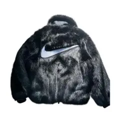 AMBUSH Nike ファー付きジャケット ブラック Nike Ambush Reversible Faux Fur Coat アンブッシュ ファー (Nike