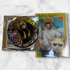 ヒロアカ　オールマイト　缶バッジ　特典カード