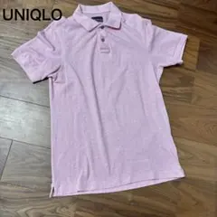 UNIQLO 半袖ポロシャツ　ピンク　メンズLサイズ