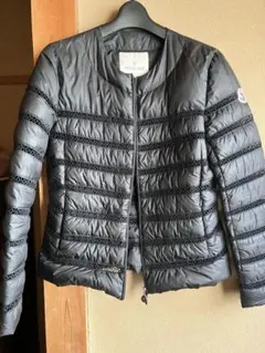 MONCLER ブラック レース　ダウンジャケット