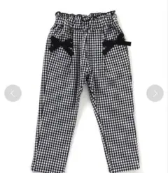 【アプレレクール】ギンガムチェックパンツ（リボン付き）120
