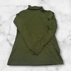 UNIQLO ヒートテック タートルネック インナー カーキ Mサイズ