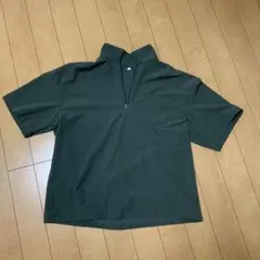数回着用　コモンゴルフ　半袖モックジップXL モスグリーン