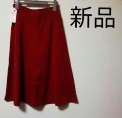 新品　フレアスカート　アースミュージックアンドエコロジー　スカート　ボルドー