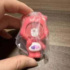 ケアベアフォトフレームマスコット　ガチャガチャ　オールウェイズゼアベア　赤
