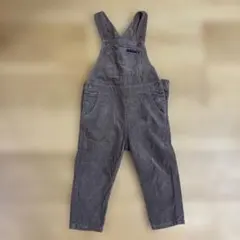 グレー コーデュロイ オーバーオール 90