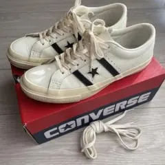 US9.5】ワンスター 白×白 レザー ALL STAR #3Y4M - メルカリ