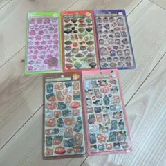 【正規品】和柄ボンボンドロップシール 5枚セット