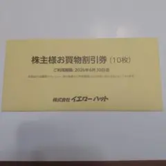 株主お買物割引券 10枚セット