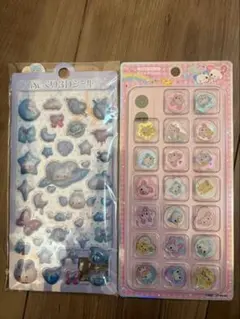 ハッピーマーチ おはじきシールKira Coro、ぷっくり3Dシールセット