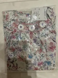 スラップスリップ　ポーチュラカ花柄ギャザーワンピース　90サイズ