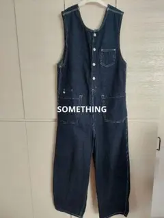SOMETHING　美品　デニム　サロペット　オーバーオール　オールインワン