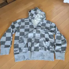 Quiksilver チェック柄 フード付きパーカー Mのサムネイル