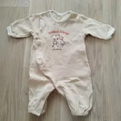 cottoli長袖ロンパース 60-70cmカバーオール