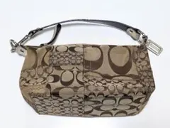 COACH シグネチャー パッチワーク ハンドバッグ