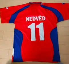 ネドベド　チェコ代表ユニフォームアウェイ未使用　超レア ネドベド チェコ代表ユニフォームアウェイ未使用 超レア