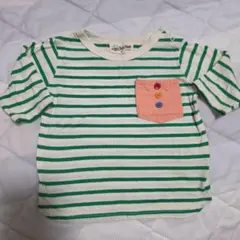 Love&Peace&Money ボーダーTシャツ 90cm　七分袖のサムネイル