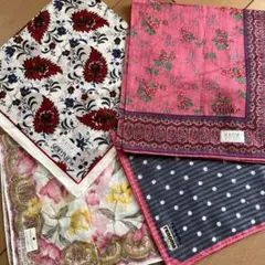 【未使用】ブランドハンカチ4枚セット