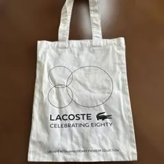 LACOSTE 80周年記念限定 トートバッグ　裏面パステルカラーのサムネイル