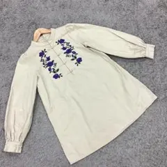 ✨ジュエティ✨チャイナワンピース♡ミニ丈♡刺繡入り♡エスニック♡チュニック(M)