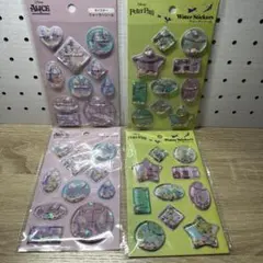 《m47》ウォーターステッカー ティンカーベル オイスター 4点セット セリア