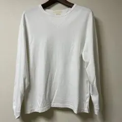 BARNS ホワイト ロングスリーブ カットソー