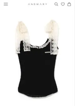 andmary Cotton ribbon tank ivory 新品未使用 andmary Cotton ribbon tank - メルカリ