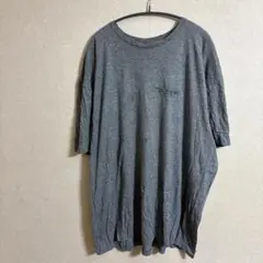 GILDAN グレー Tシャツ 半袖 ロングシャツ メンズ 大きいシャツ