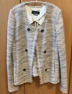 ISABEL MARANT ツイードノーカラージャケットのサムネイル