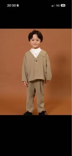 breeze ベージュ セットアップ　100cm~