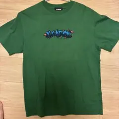 XLARGE Tシャツ グリーン 刺繍ロゴ