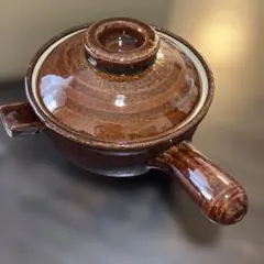 片手土鍋 飴釉 陶器製のサムネイル